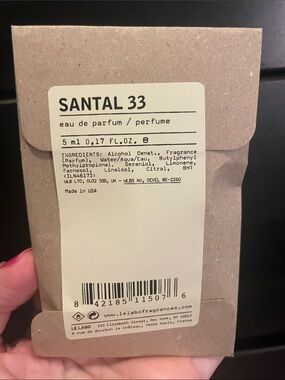 Le Labo Santal 33 EDP Spray 5 mL / 0.17 fl. oz mini BNWOB